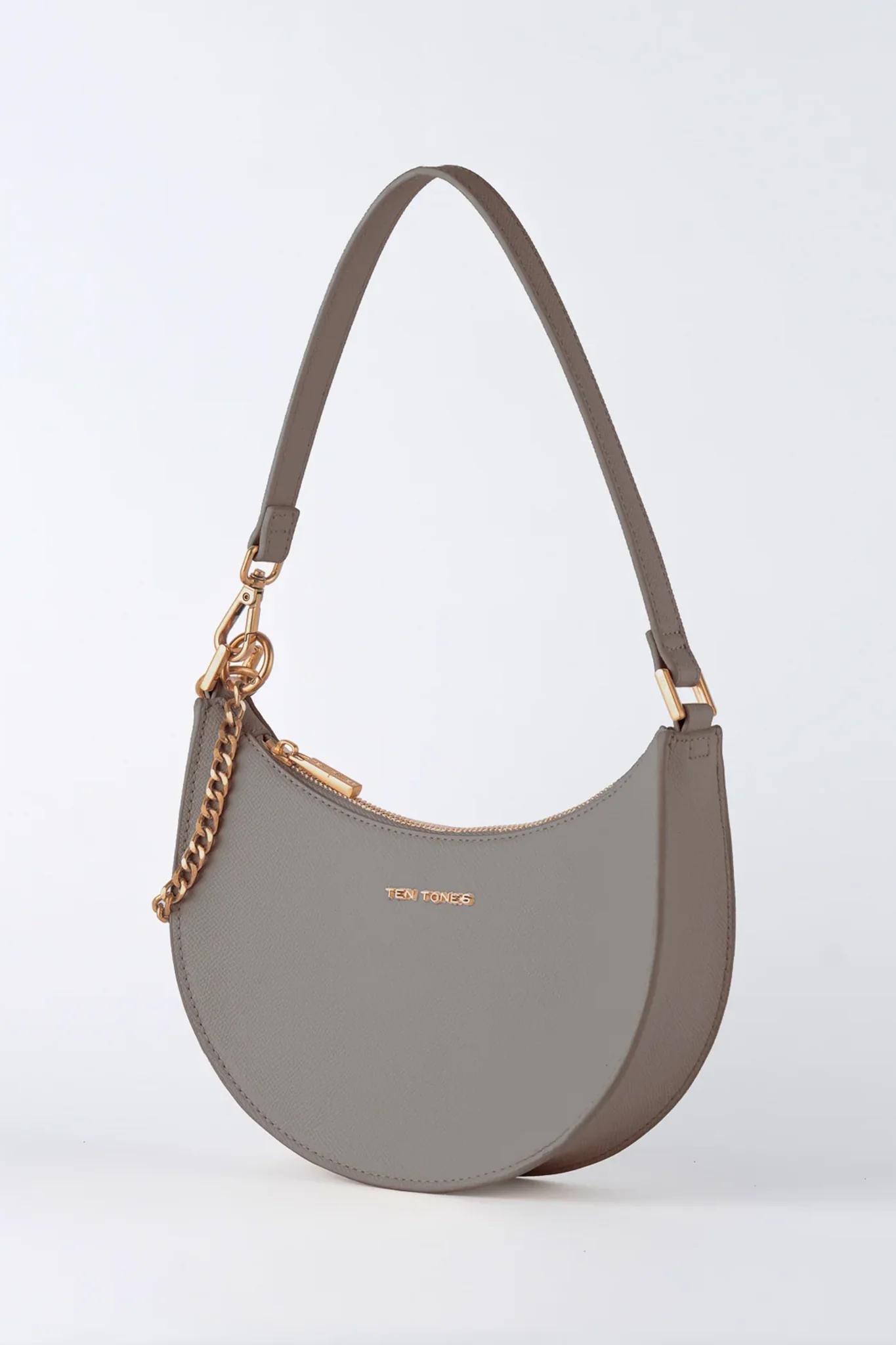 TEN TONES Grayson Moon Bag Beige - Image 4
