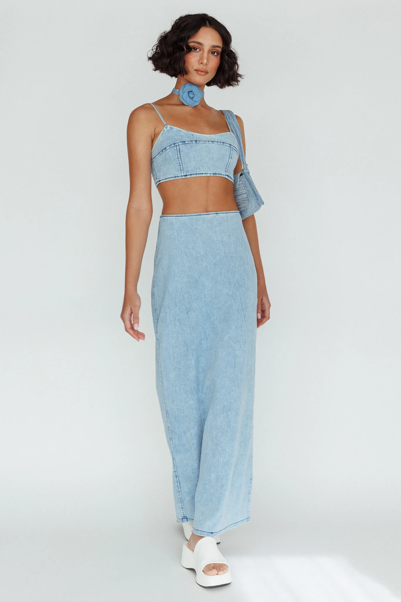 The Moment Maxi Skirt Denim - Image 5