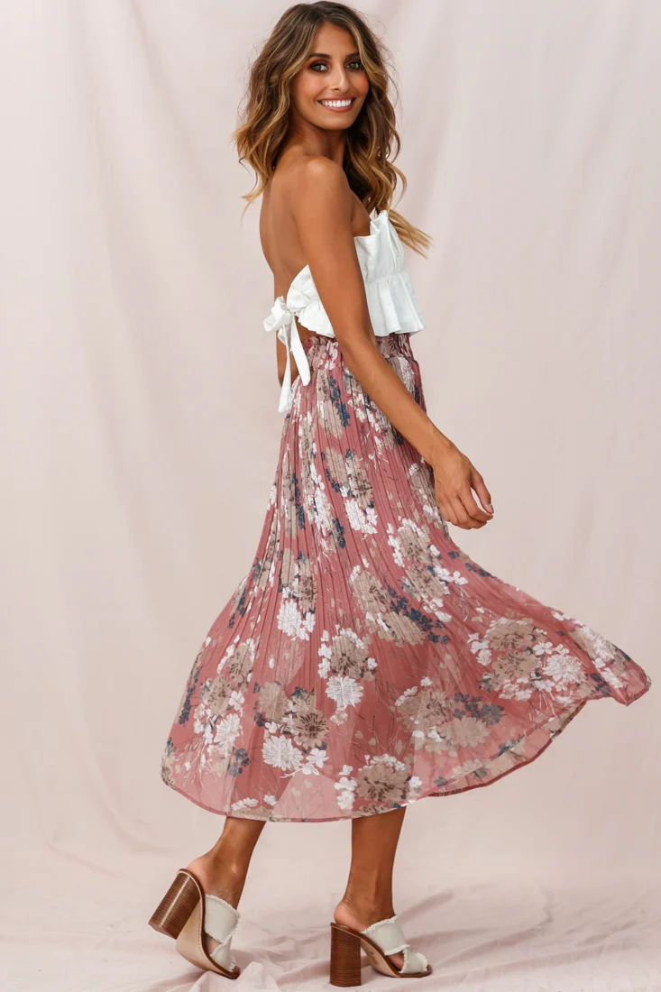 Thea Ruffle Crop Top White - Image 5