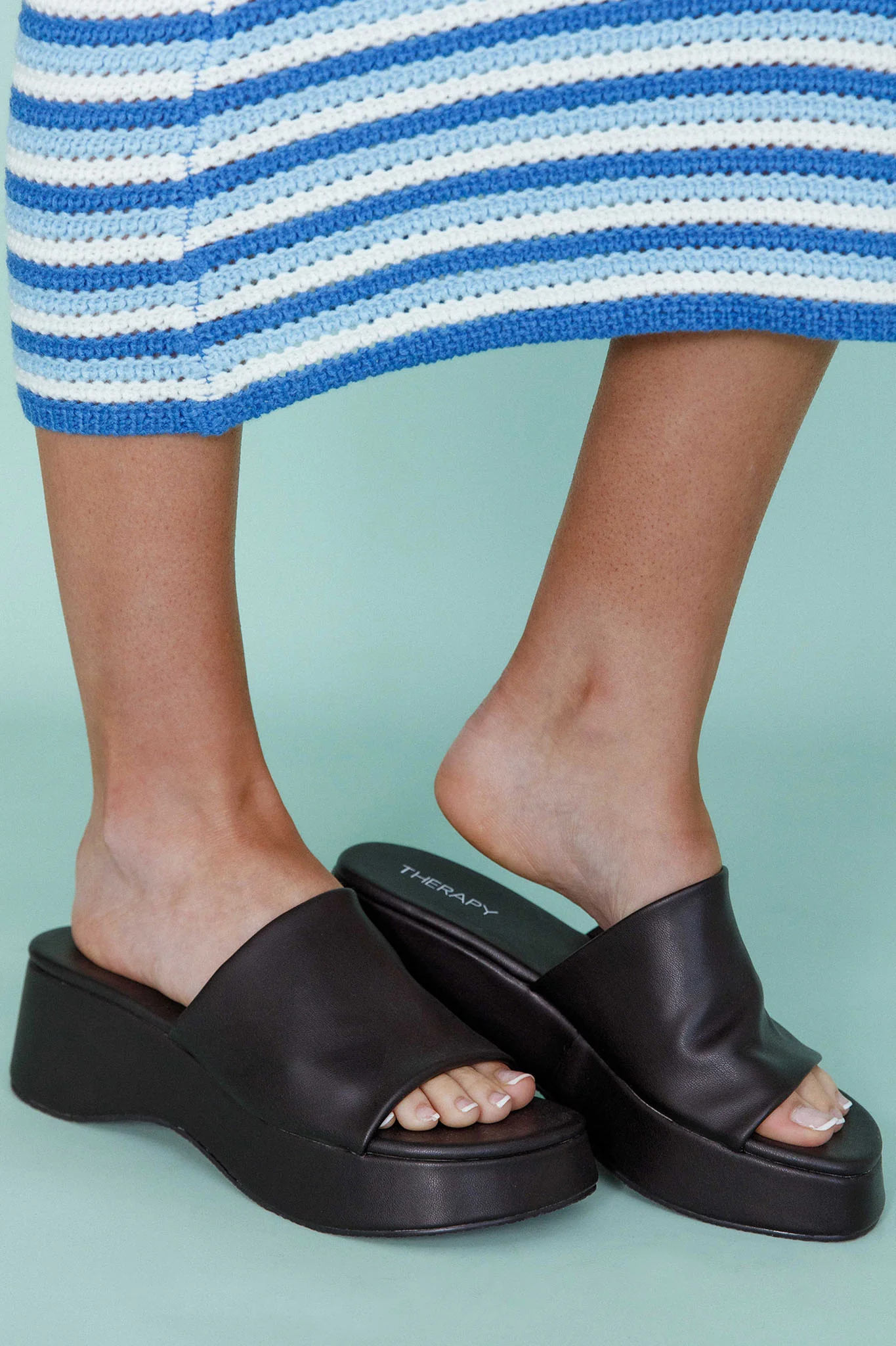 THERAPY Cindy Sandal Black - Image 6