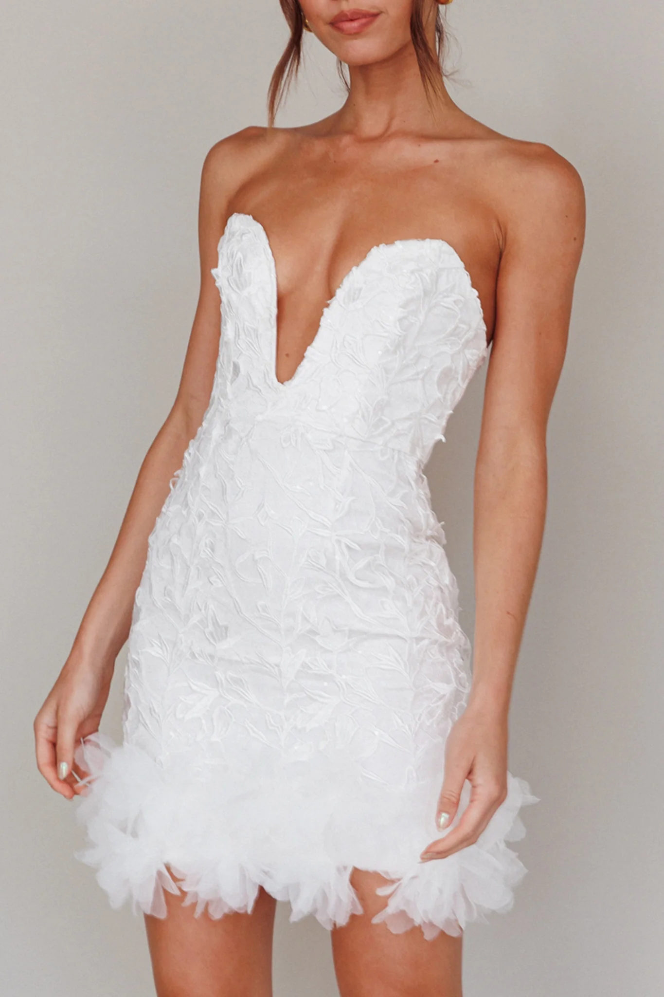 Time Of My Life Applique Mini Dress White - Image 4