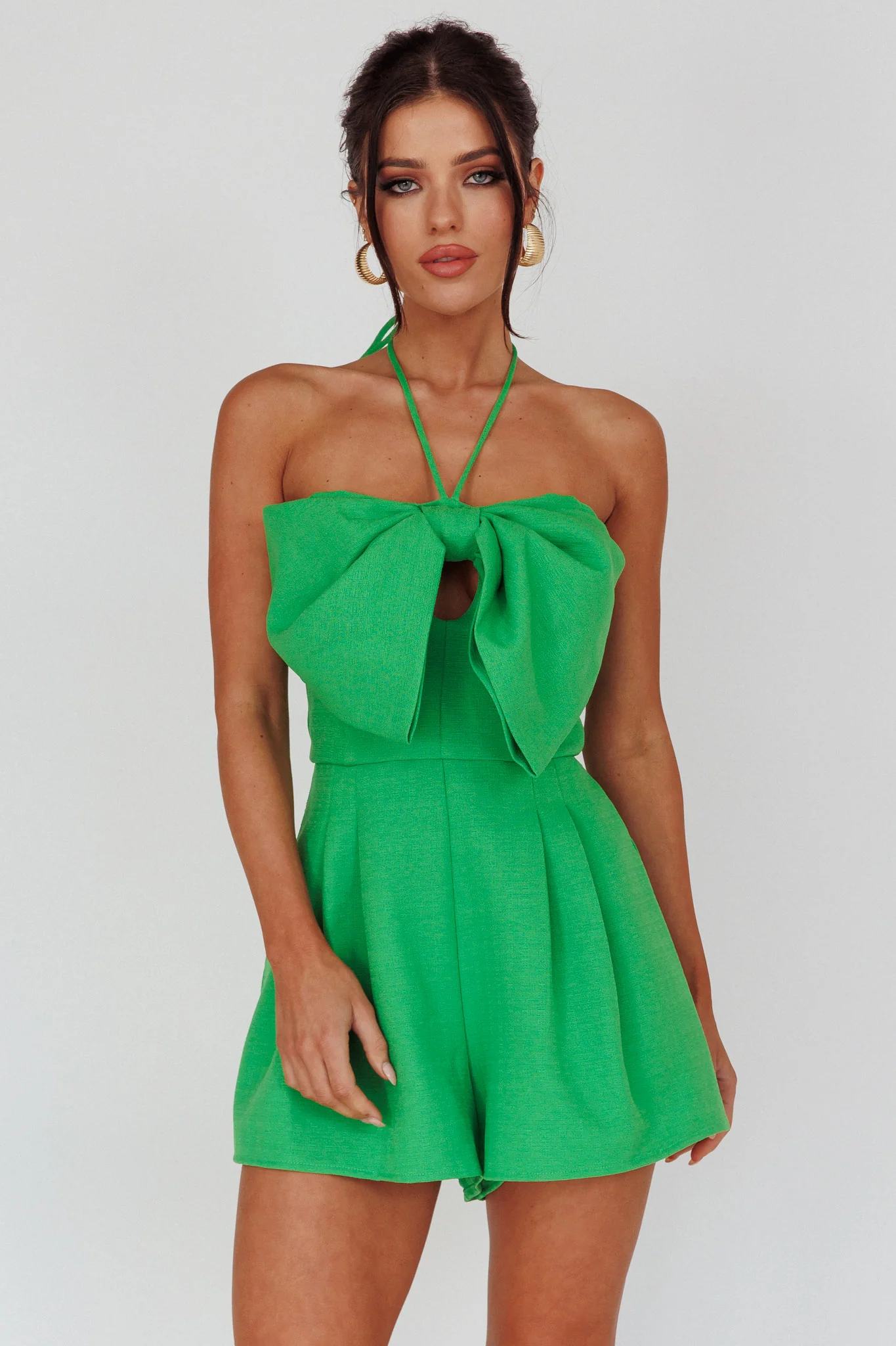Tink Bow Bust Romper Kelly Green - Image 5
