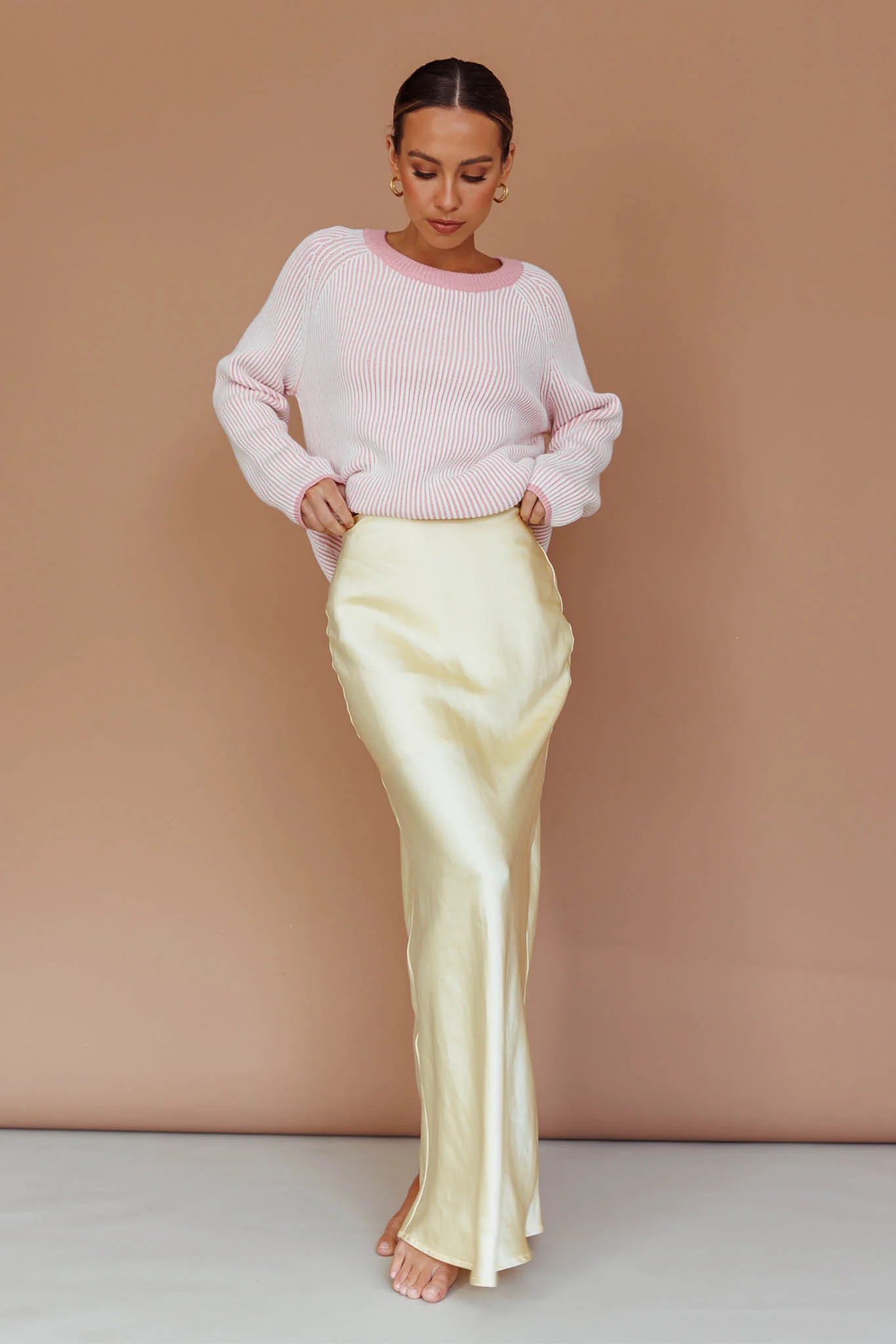 Trafalgur Ribbed Knit Sweater Pink - Image 6