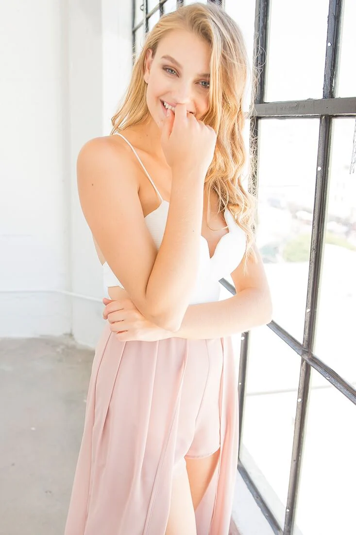 Trista cutout Maxi Romper White - Image 8