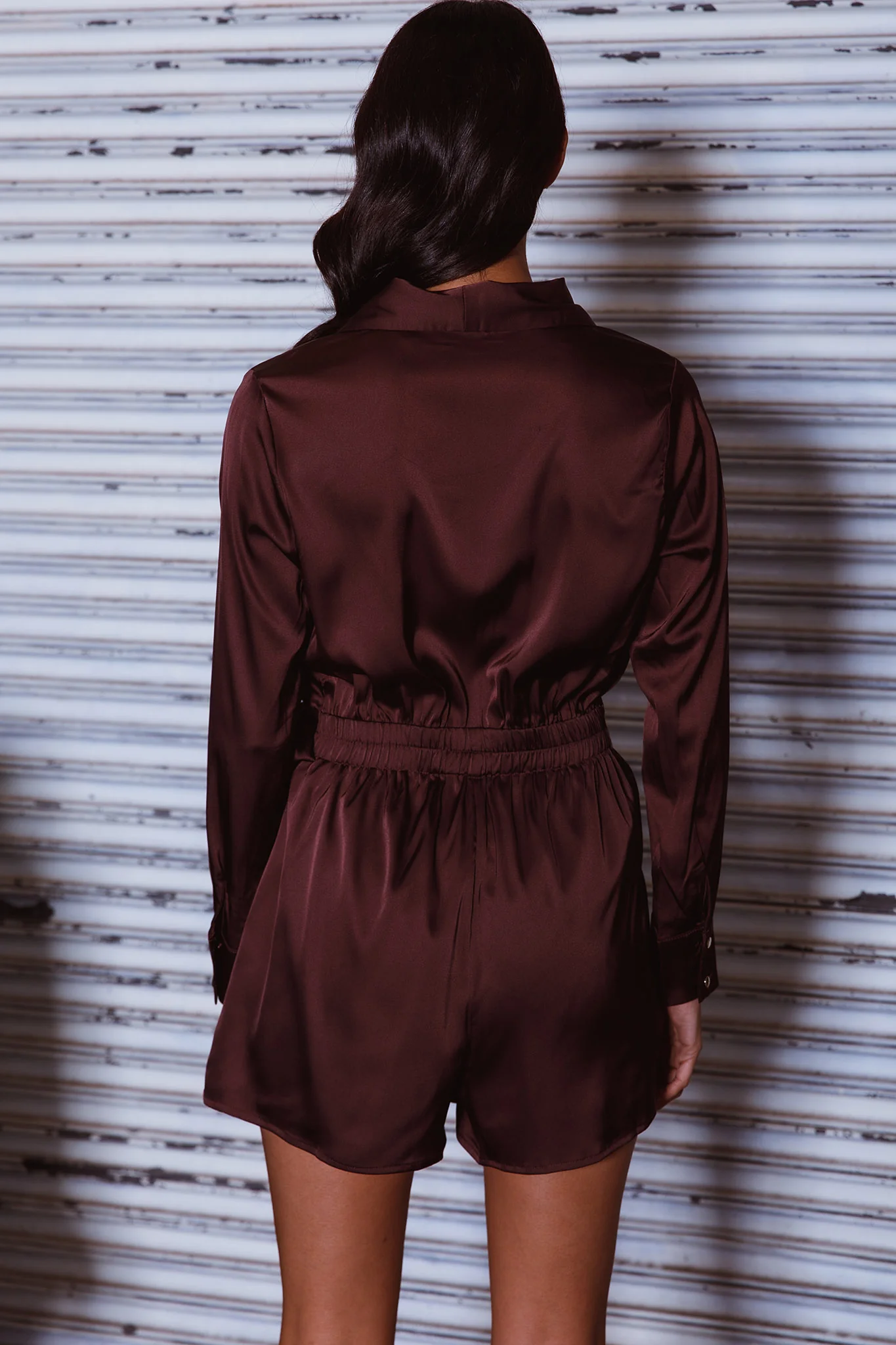 Turning Heads Side Tie Romper Russet - Image 7