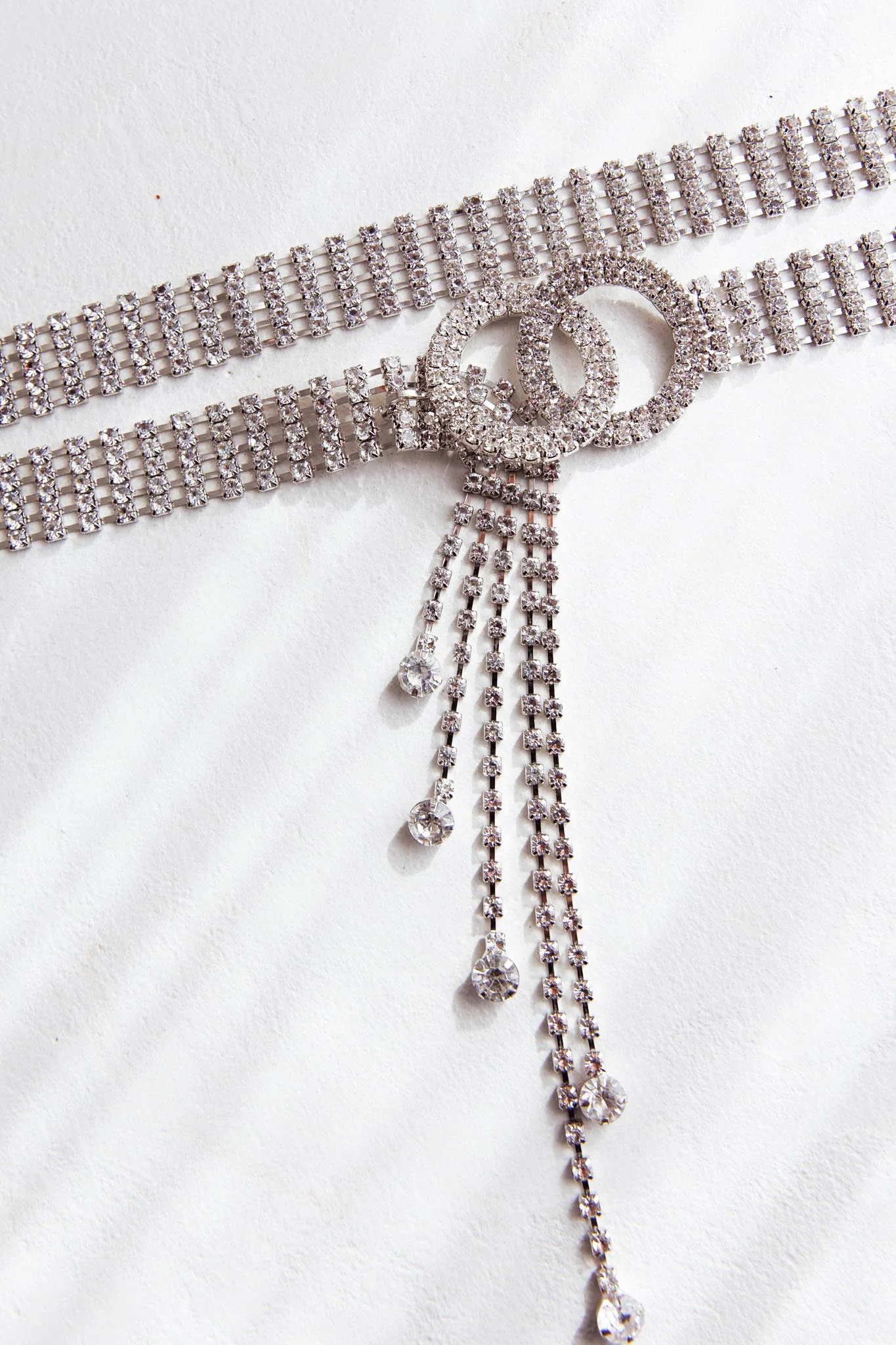 Vera Rhinestone Belt Silver - Image 2