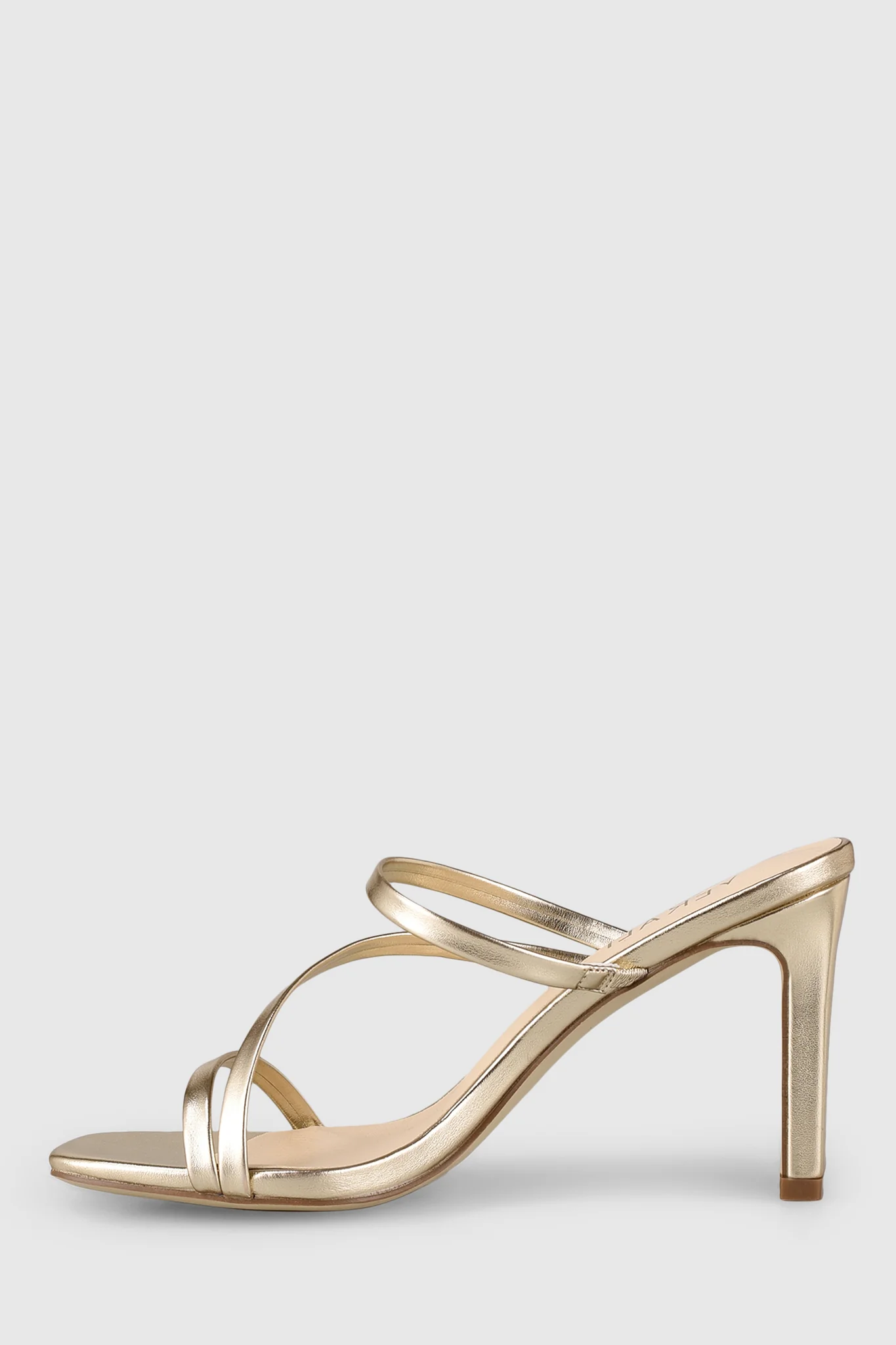 VERALi Kipper Block Heel Mules Champagne Smooth - Image 2