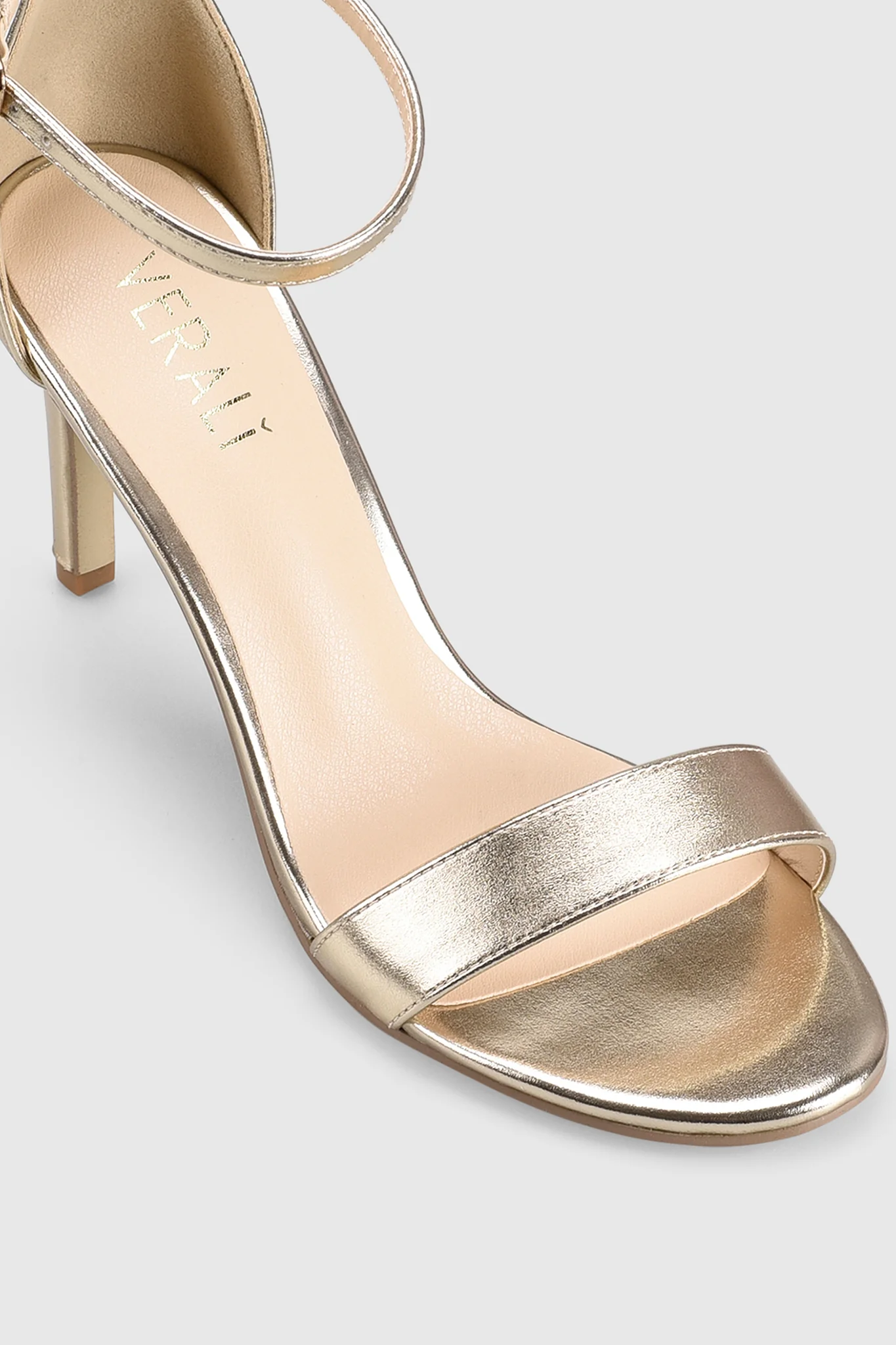 VERALi Mattie Strappy Heels Champagne Smooth - Image 3