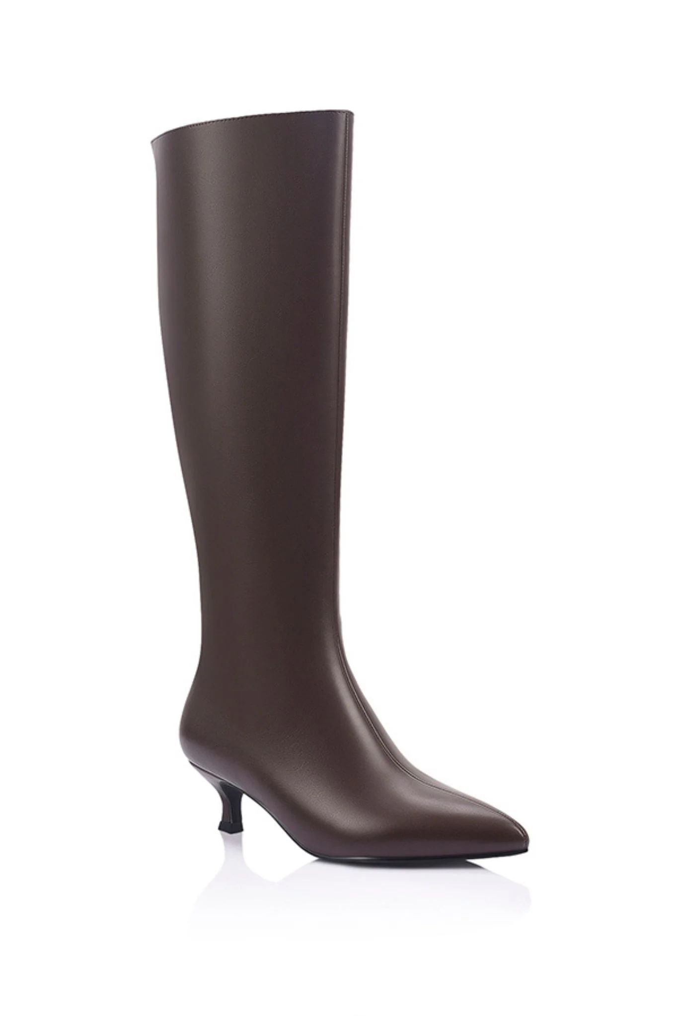 VERALI Olive Knee High Boots Chocolate - Image 2