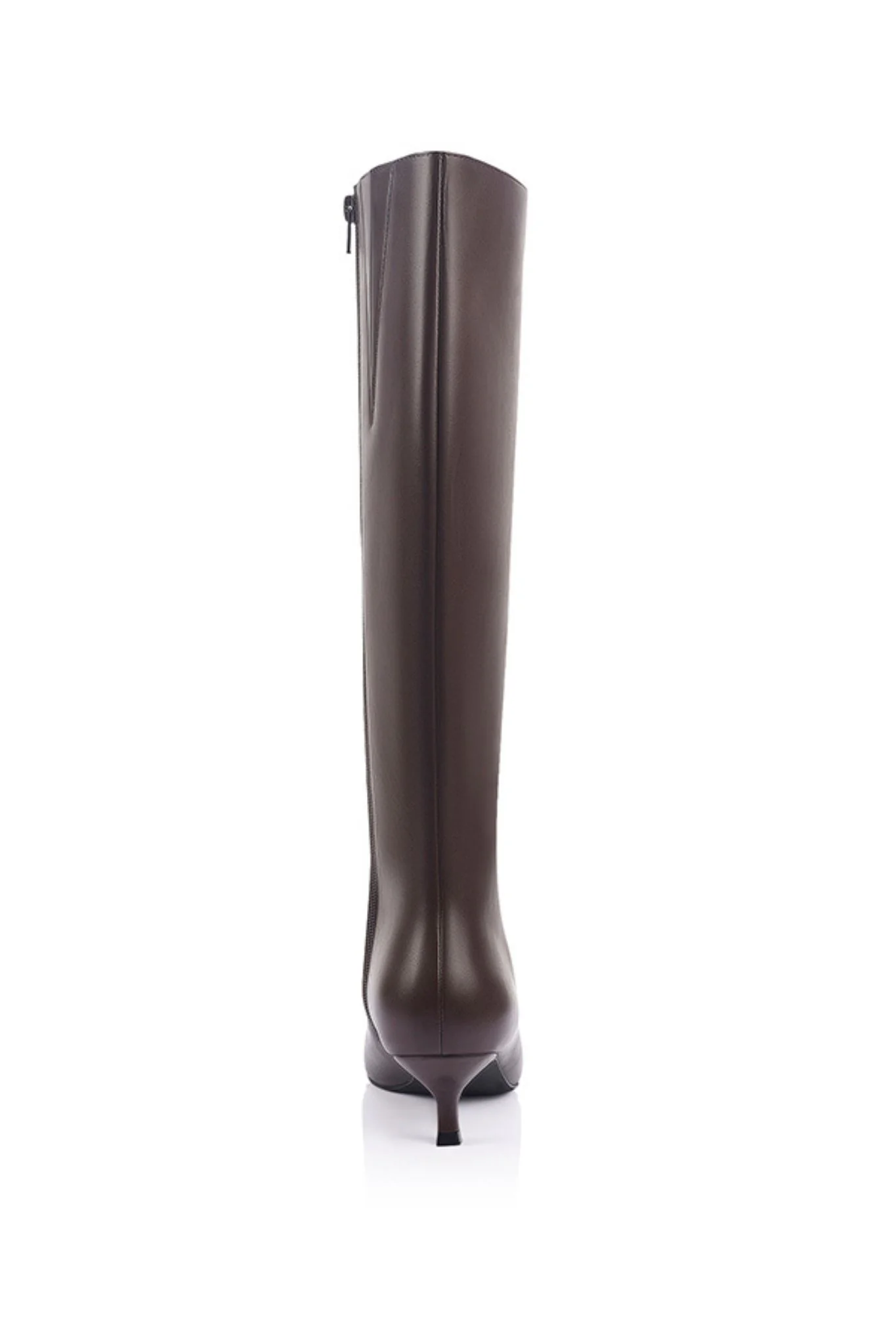 VERALI Olive Knee High Boots Chocolate - Image 4