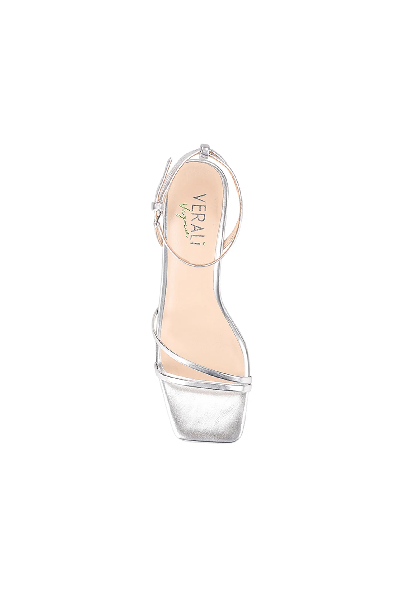 VERALi Stevie Block Heel Sandal Silver Metallic - Image 3