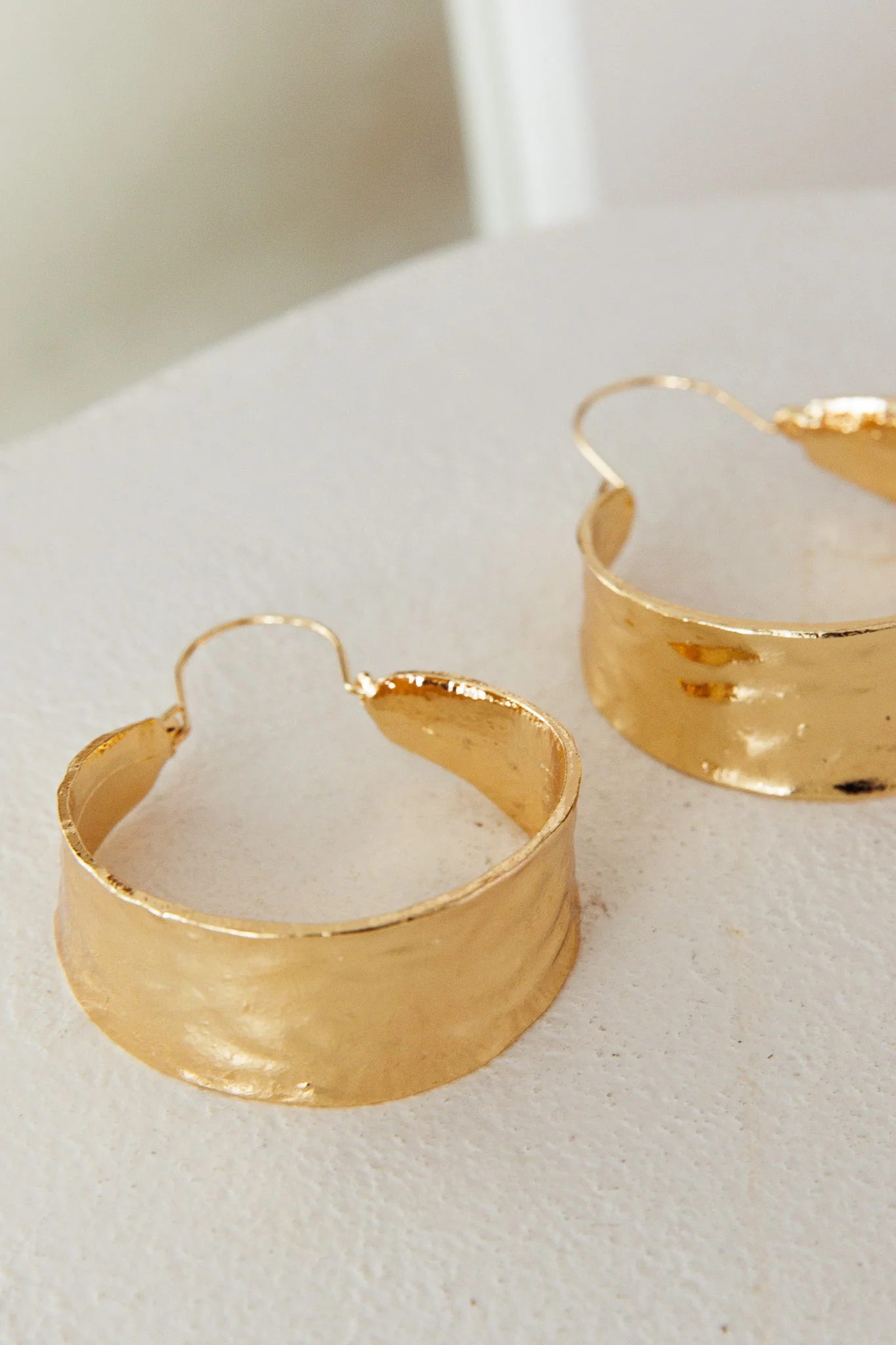 Vitality Hoop Earrings Gold - Image 2