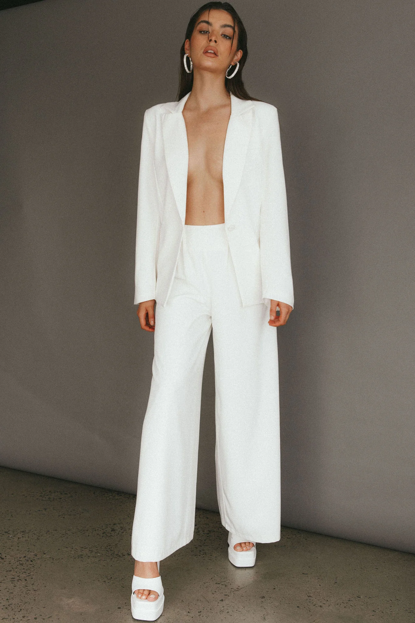 Vous Etes Belle Blazer White - Image 4