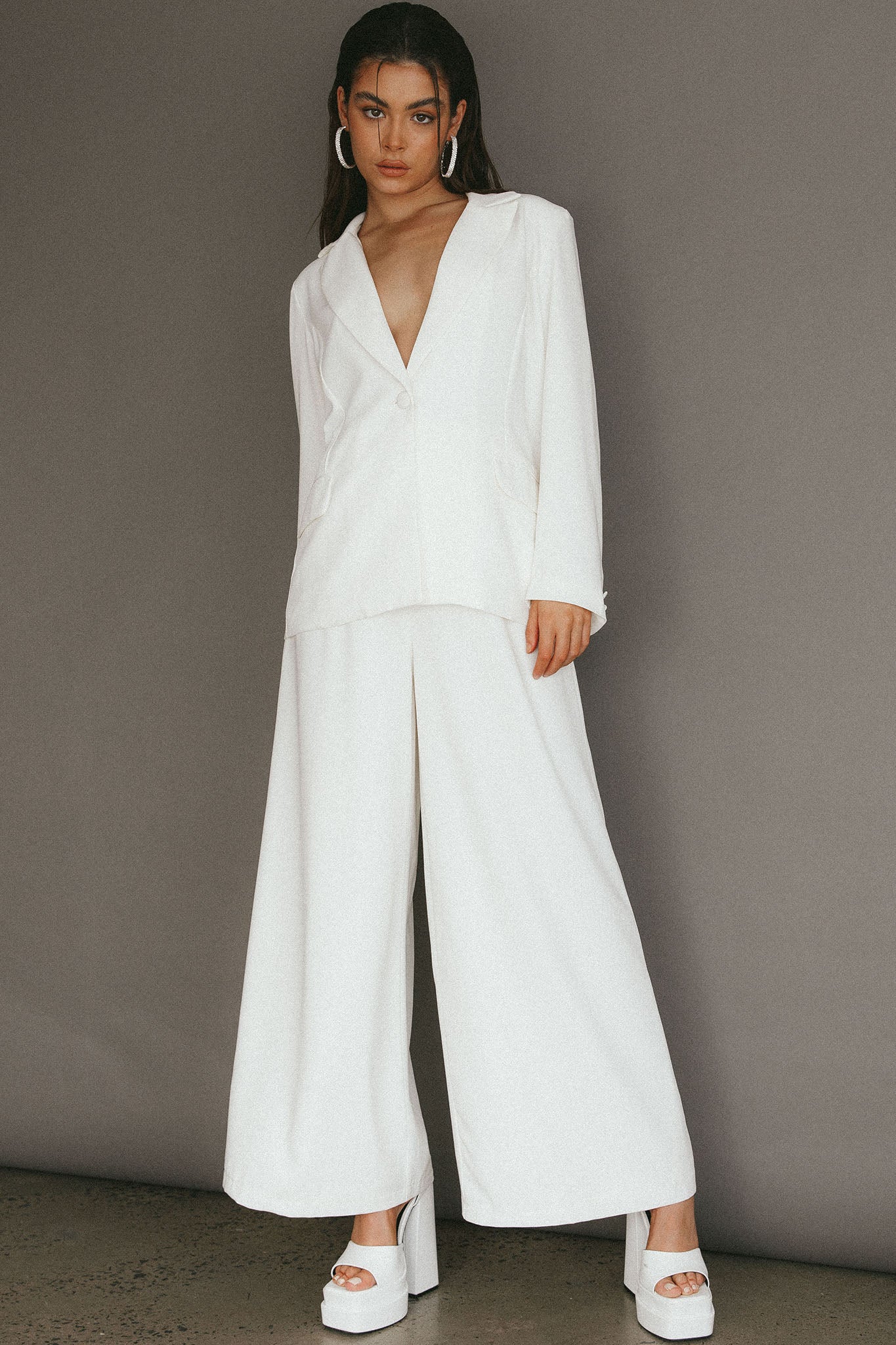 Vous Etes Belle Blazer White - Image 5