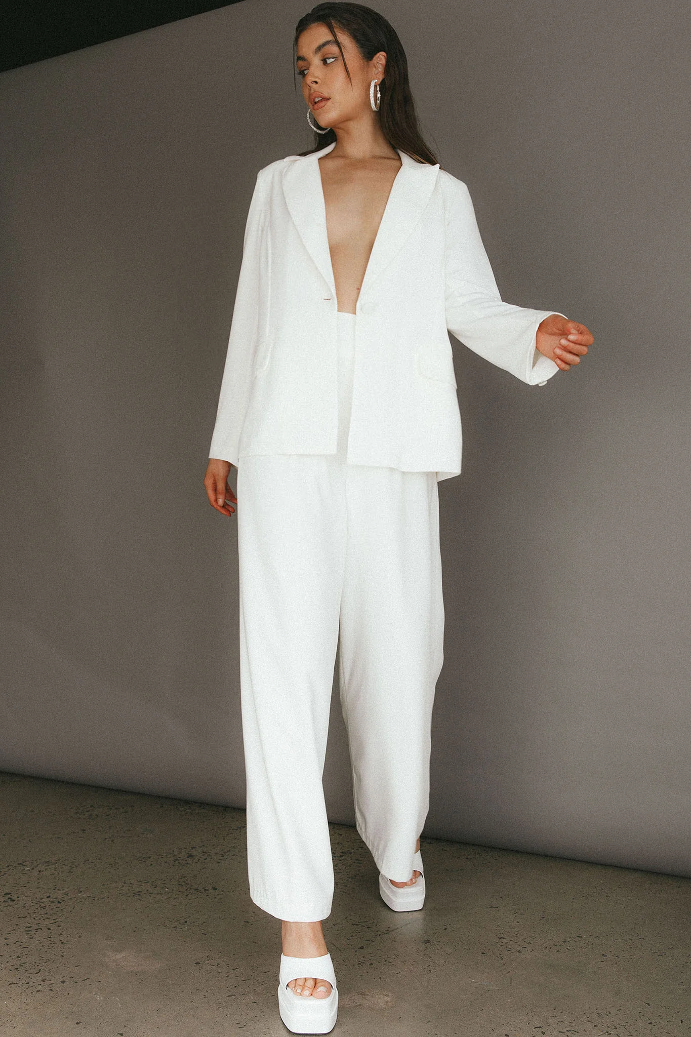 Vous Etes Belle Blazer White - Image 6