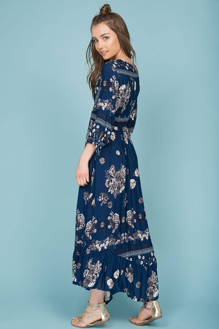 Zaika Maxi Dress Navy - Image 6