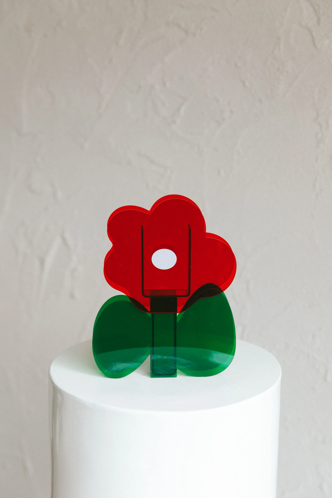 Zephyr Eco-friendly Acrylic Vase Red - Image 5