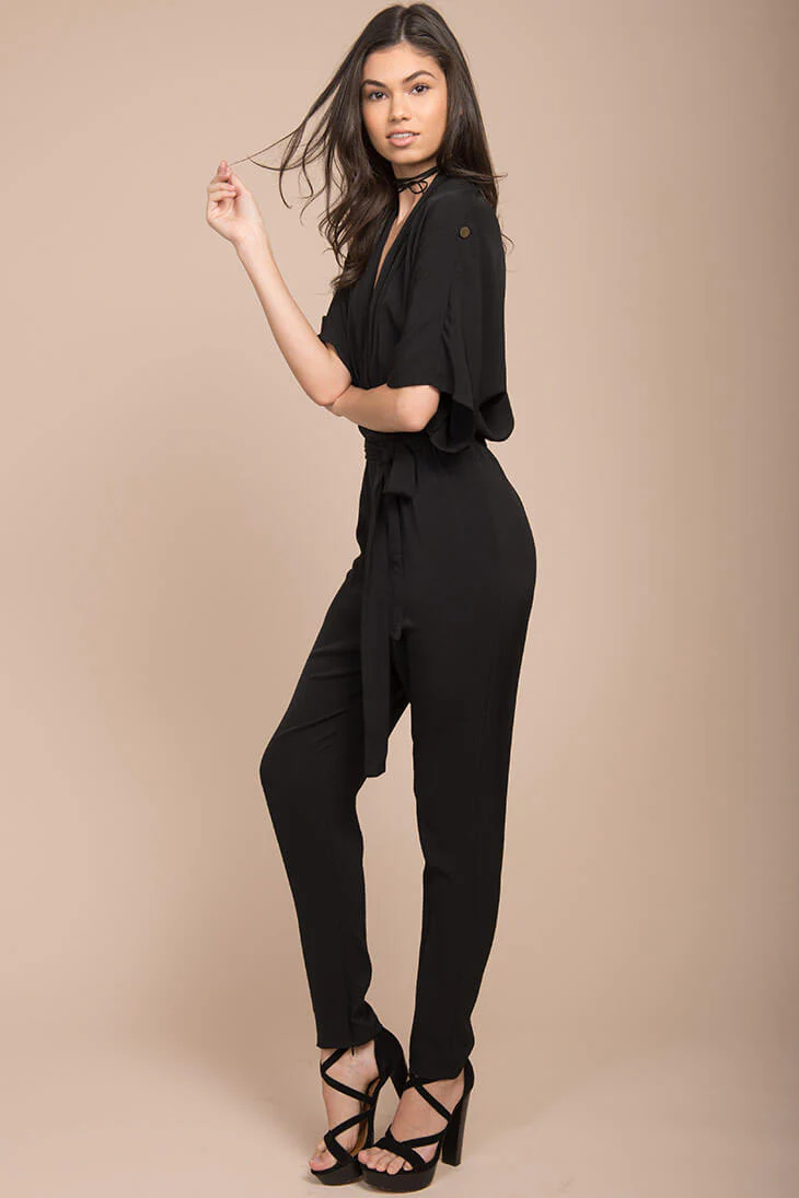 Zoe Boho Jumpsuit Black - Image 2