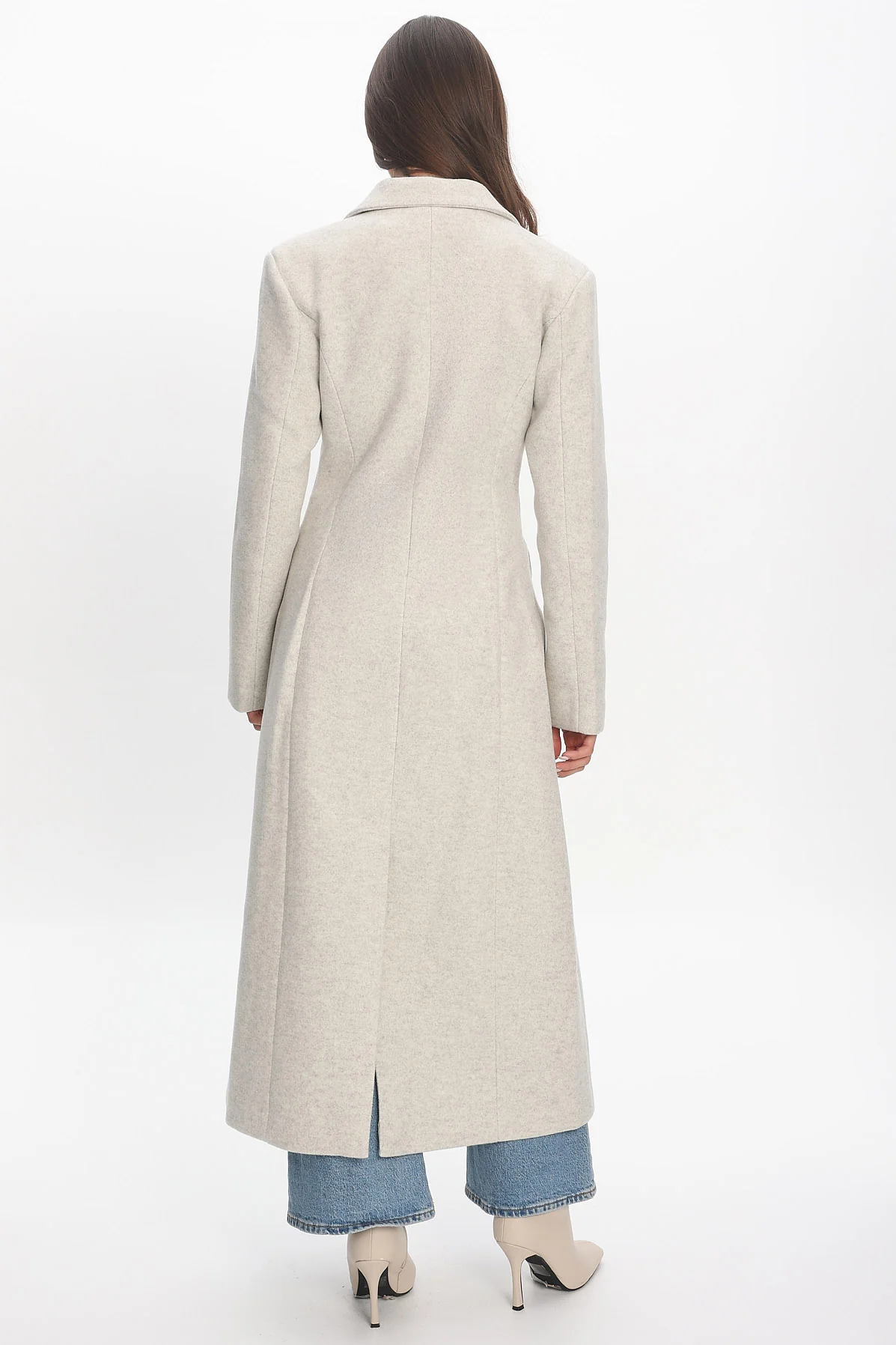 Zoyah Longline Trench Coat Oat - Image 3